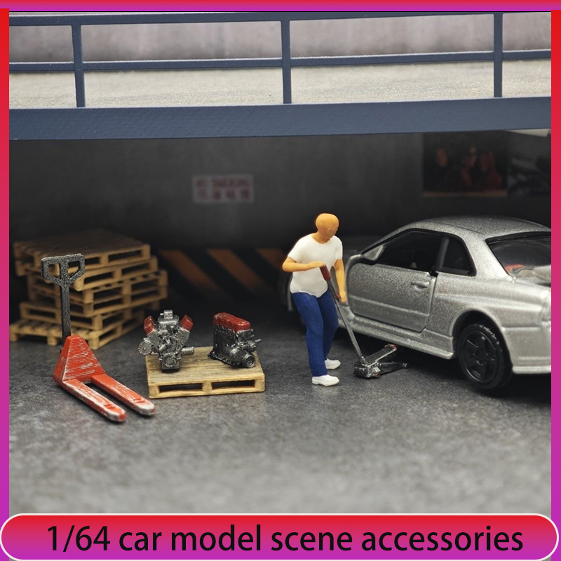 1:64 Decoración de escenas de  - Car Jack reseña y precio